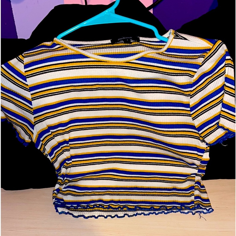 Women’s crop Stripe Tee
